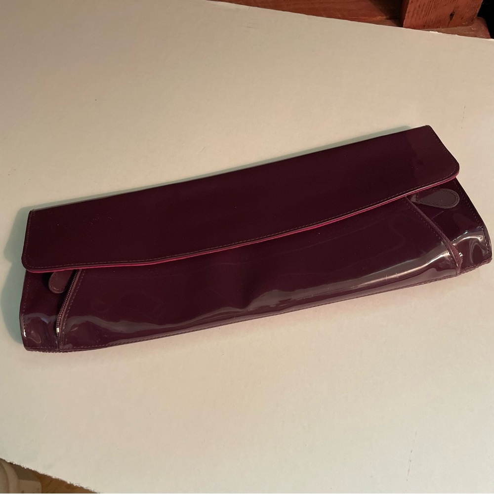 Clutch Handbag by Daisy Fuentes.  Rich Eggplant color. Elegant, Classic. Formal